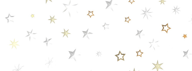 Falling Christmas Star Show: Mesmeric 3D Illustration Depicting Falling Holiday Stargazing Spectacle