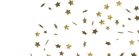 Stars - stars. Confetti celebration, Falling golden abstract decoration for party, birthday celebrate,