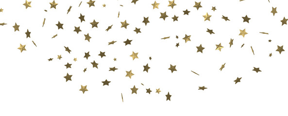 Celestial Downpour: Experience the Marvel of a 3D Gold Stars Rain