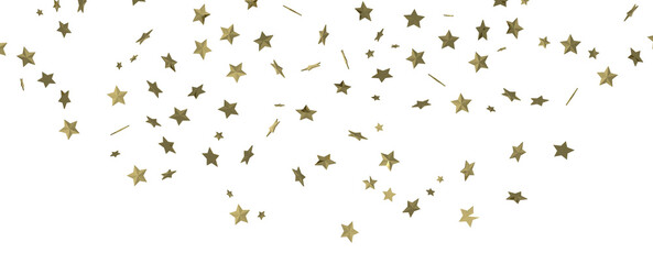 Obraz na płótnie Canvas Descendant Christmas Constellations: Mind-Blowing 3D Illustration of Falling Festive Star Patterns
