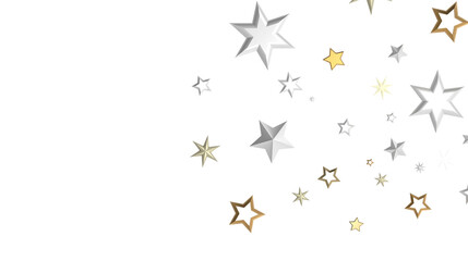 Descendant Christmas Constellations: Mind-Blowing 3D Illustration of Falling Festive Star Patterns