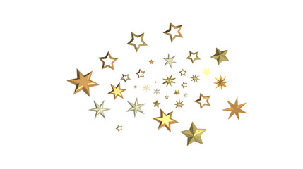 Stars - stars background, sparkle lights confetti falling. magic shining Flying christmas stars on night