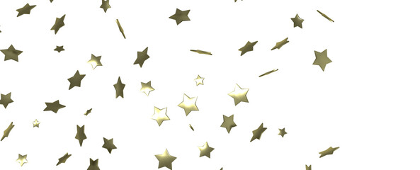 Stars - Festive christmas card. Isolated illustration white background. -