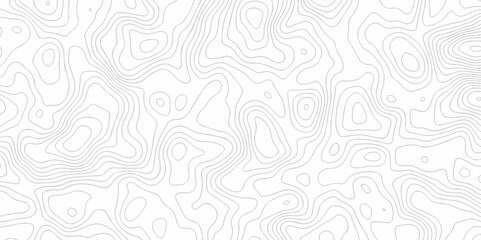 Seamless pattern wave lines Topographic map. Geographic mountain relief. Abstract lines background. Contour maps. Vector illustration, Topo contour map on white background, Topographic contour lines.