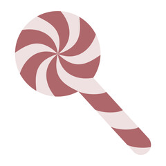 red and white lollipop