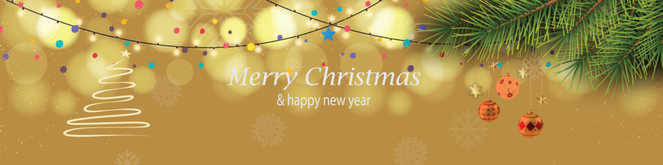 Merry christmas and happy new year event festival celebration social media cover template