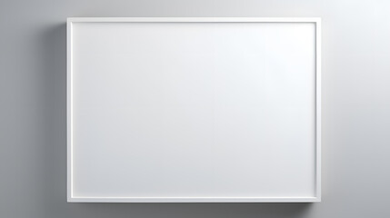 Obraz premium Blank white frame on the wall mockup