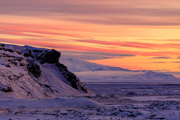 Icelandic Sunrise Splendor: Kirkjubæjarklaustur Dawn Brilliance