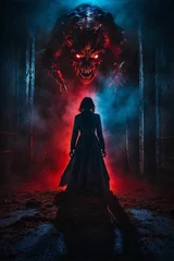 the evil poster for a horror movie that is going to release on september 26, © Wirestock