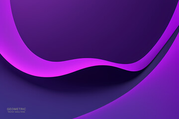 Minimal Abstract Dynamic textured background design in 3D style with violet pink color. Vector illustration.