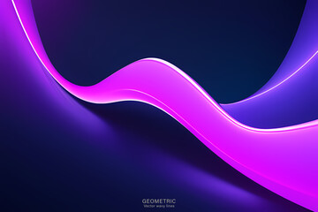 Minimal Abstract Dynamic textured background design in 3D style with violet pink color. Vector illustration.