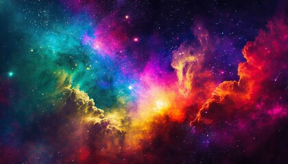 colorful space galaxy cloud nebula stary night cosmos universe science astronomy supernova background wallpaper