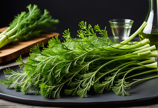An image capturing the delicate beauty of dill leaves