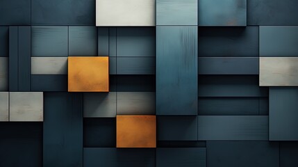 Abstract forms in the style of geometry give the background the character of modernity