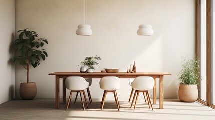 Minimalism on the table: a dining room without unnecessary details