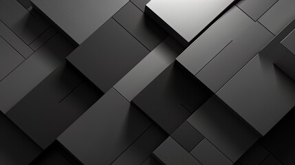 Monochrome background with geometric forms is a strict and modern design - obrazy, fototapety, plakaty