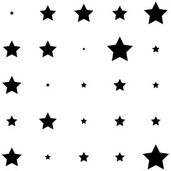 Stars random pattern background. Vector illustration.