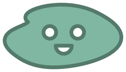 Smile shape icon. Vector illustration.	