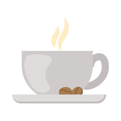 coffee cup with beans