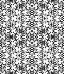 Obraz premium Black seamless abstract pattern. Overlay for background and backdrop. Ornamental design. PNG graphic illustration with transparent background.