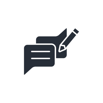 feedback icon. vector.Editable stroke.linear style sign for use web design,logo.Symbol illustration.