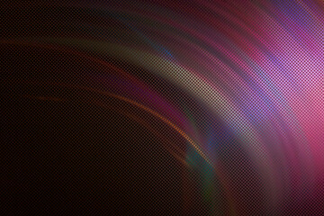 Blurred Light painting one exposure in camera with textured glass. Spectral gradient on a dark background. Multicolored abstract colorful line. Unusual light effect.
