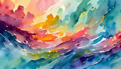 Seamless background dreamy and fluid qualities of watercolor paintings evoking a sense of imagination and inspiration