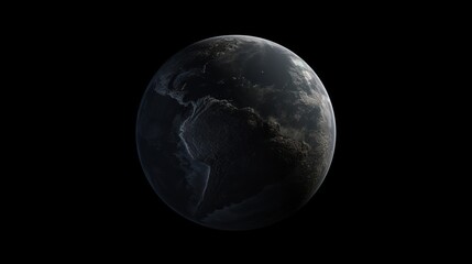  a black and white photo of the earth taken from space, with the moon visible in the middle of the picture.
