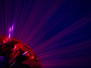 abstract futuristic background light rays