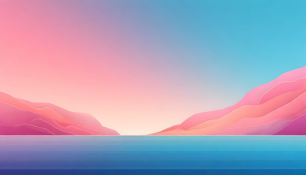 gradient background landscape concept featuring a calming shift from rose quartz to sky blue creating a visually appealing online presence for a wellness