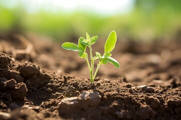 A natural background showcasing the fine details of light soil up close.