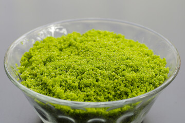 Wolffia globosa or swamp algae, water meal