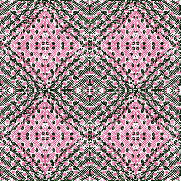 Seamless geometric pattern. Bohemian print for textiles. Vector illustration.
