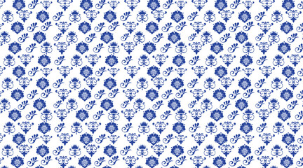 seamless pattern with blue circles