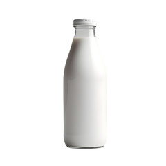 Spectral Sophistication, Blank Milk Bottle Mockup on Transparent Background