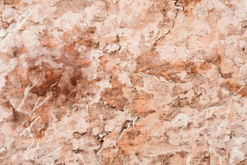 Sandstone mineral texture. Rock background. Geology marble pattern. Noise granite texture. Red interior ceramic wall decoration. Mineral tile structure. Lines and cracks pattern.
