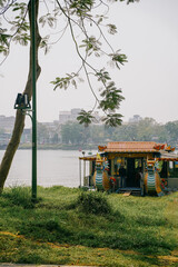 traditional Dragon boat in Hue, Central Vietnam