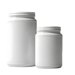 Glimmering Presence, Front View Blank Jar Mockup on Transparent Background