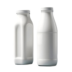 Translucent Simplicity, Blank Milk Bottle Mockup with Ethereal Background