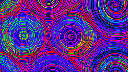 Fototapeta na wymiar Colorful abstract circles pattern