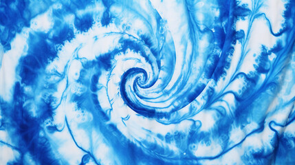 Tie Dye Dreams: Abstract Art in Blue and White