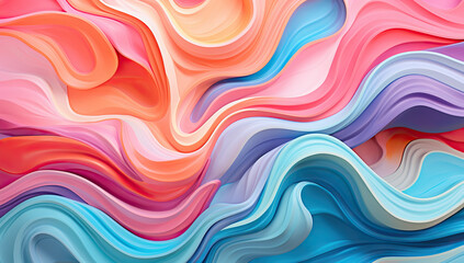 photo of colorful silk background design, in the style of realistic forms, martin rak, distorted and exaggerated forms, diverse color palette