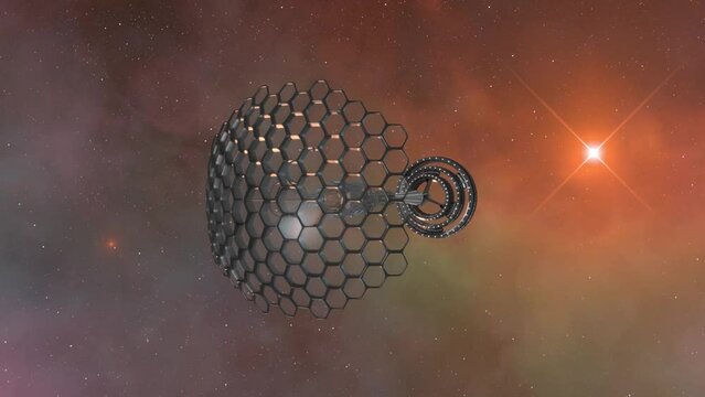 Spaceship with a Honeycomb Solar Sail Structure