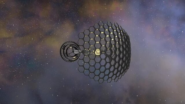 Spacecraft with a Honeycomb Solar Sail Structure