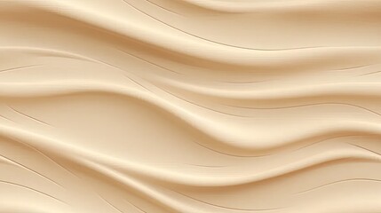 Obraz premium beige artificial leather with realistic waves and folds, based on PVC material, the texture and details of this synthetic material in a visually appealing setting. SEAMLESS PATTERN. SEAMLESS WALLPAPER