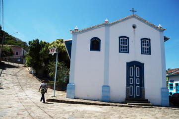 Fototapeta na wymiar Former Chapel of Our Lady of Mercês in São Luís do Paraitinga