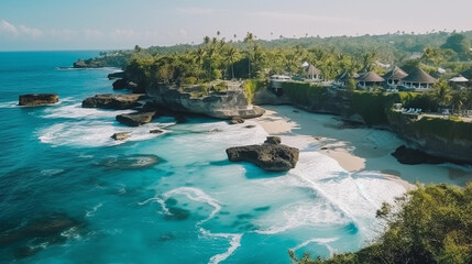 Fototapeta na wymiar Tranquil Turquoise Waters Surrounding Bali