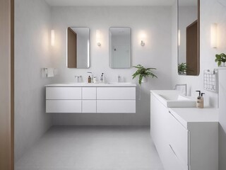 Luxurious Escape: Dive into the Serene Elegance of a Modern and Pristine Bathroom Haven!