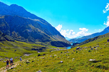 Fototapeta premium Der Spullersee in Dalaas/Vorarlberg (Österreich)