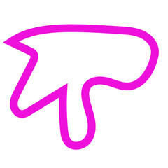 Pink outlines abstract shapes vector 